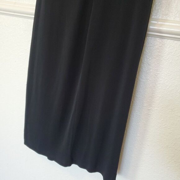 En Focus Dress Womens Size 6 Black Purple Ruffle Accent Stretch Cocktail - Picture 10 of 13